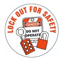 Lock Out For Safety Hard Hat